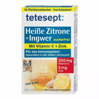 TETESEPT heiße Zitrone mit Ingwer zuckerfr.Pulver, 10X3 g