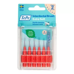 TEPE Interdentalbürste x-weich 0,5mm ISO 2 rot, 6 St