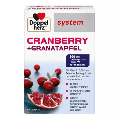 Doppelherz system Cranberry+Granatapfel Kapseln, 60 St Doppelherz system Cranberry+Granatapfel Kapseln, 60 St