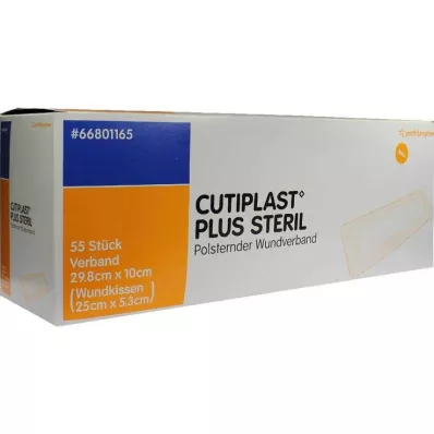 Cutiplast Plus steril 10x29,8 cm Verband, 55 St