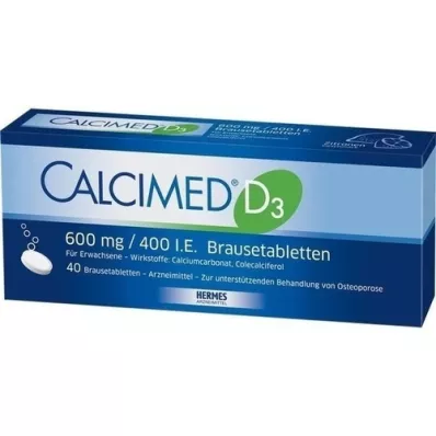 CALCIMED D3 600 mg/400 I.E. Brausetabletten, 40 St