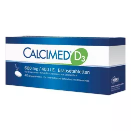 CALCIMED D3 600 mg/400 I.E. Brausetabletten, 40 St