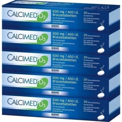 CALCIMED D3 600 mg/400 I.E. Brausetabletten, 100 St