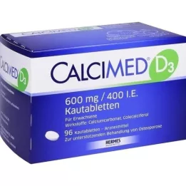 CALCIMED D3 600 mg/400 I.E. Kautabletten, 96 St