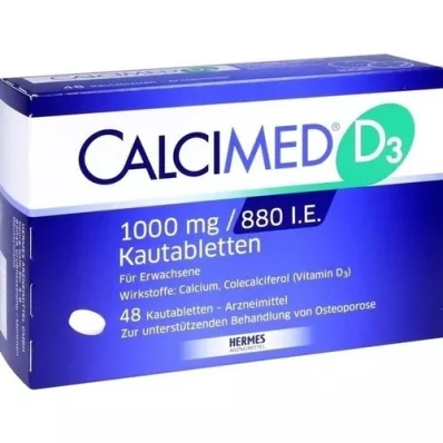 CALCIMED D3 1000 mg/880 I.E. Kautabletten, 48 St