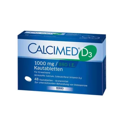 Calcimed D3 1000 mg / 880 I.E. Kautabletten, 48 St Calcimed D3 1000 mg / 880 I.E. Kautabletten, 48 St