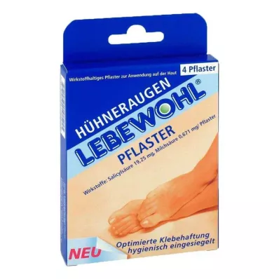 Lebewohl Hühneraugen Pflaster normal, 4 St