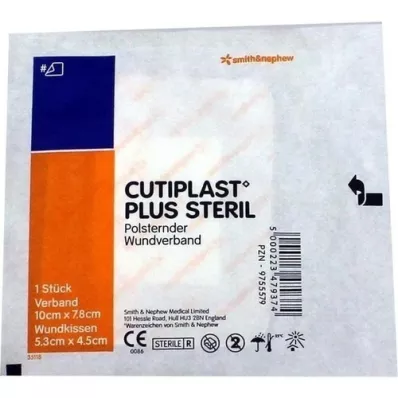 CUTIPLAST Plus steril 7,8x10 cm Verband, 1 St