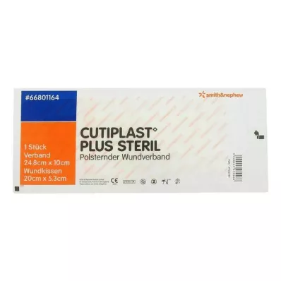 Cutiplast Plus steril 10x24,8 cm Verband, 1 St Cutiplast Plus steril 10x24,8 cm Verband, 1 St