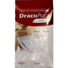 DRACOPOR Wundverband 10x20 cm steril, 5 St