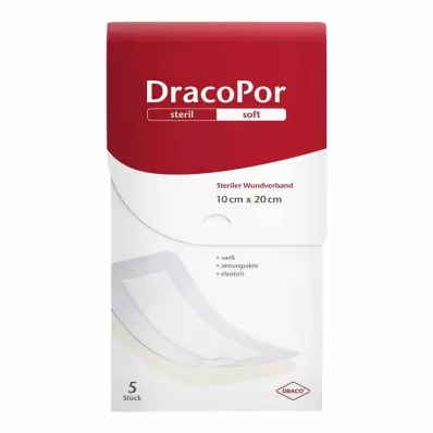 DRACOPOR Wundverband 10x20 cm steril, 5 St