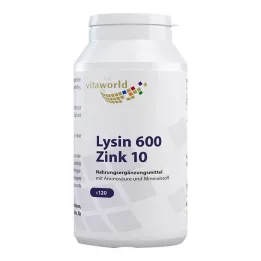 LYSIN 600 mg plus Zink 10 mg Kapseln, 120 St