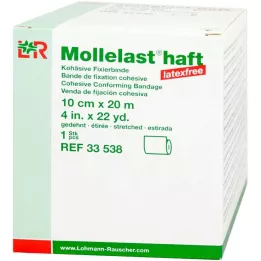 MOLLELAST haft Binden latexfrei 10 cmx20 m weiß, 1 St