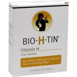 BIO-H-TIN Vitamin H 5 mg für 1 Monat Tabletten, 15 St