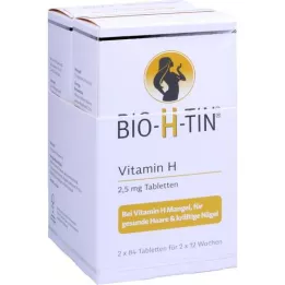 BIO-H-TIN Vitamin H 2,5 mg für 2x12 Wochen Tabl., 2X84 St