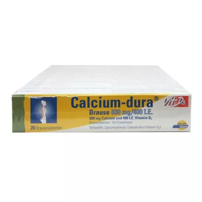 CALCIUM DURA Vit D3 Brause 600 mg/400 I.E., 120 St