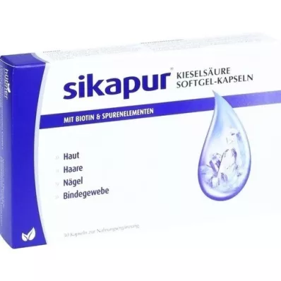 SIKAPUR Kieselsäure Softgel-Kapseln mit Biotin, 30 St