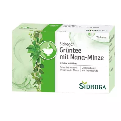 Sidroga Wellness Grüntee mit Nana-Minze Filterbeutel, 20X1.5 g Sidroga Wellness Grüntee mit Nana-Minze Filterbeutel, 20X1.5 g
