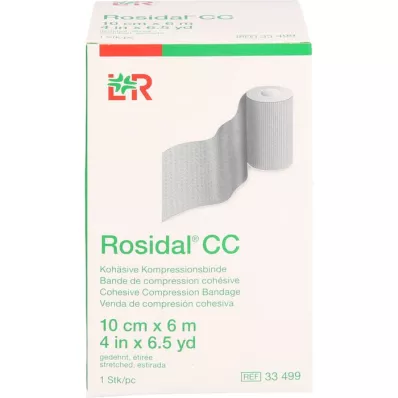 ROSIDAL CC kohäsive Kompressionsbinde 10 cmx6 m, 1 St