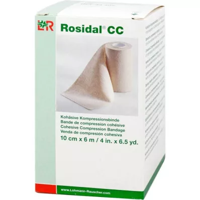 ROSIDAL CC kohäsive Kompressionsbinde 10 cmx6 m, 1 St