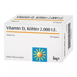 VITAMIN D3 KÖHLER 2.000 I.E. Kapseln, 60 St