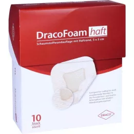 DRACOFOAM Haft Schaumstoff Wundaufl.5x5 cm, 10 St