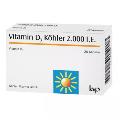 Vitamin D3 Köhler 2000 IE Kapseln, 20 St