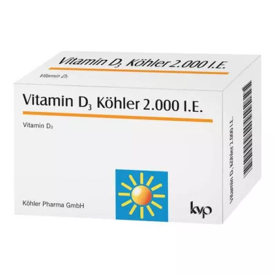 VITAMIN D3 KÖHLER 2.000 I.E. Kapseln, 120 St