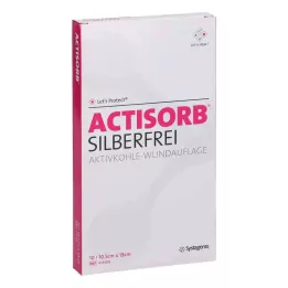 ACTISORB SILBERFREI 10,5x19 cm Aktivkohle, 10 St