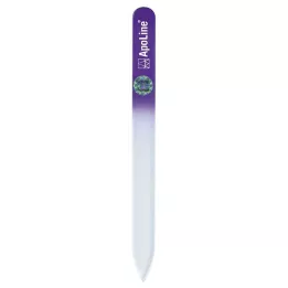 APOLINE Nagelfeile Glas 14 cm lila, 1 St