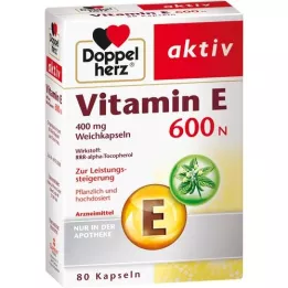 DOPPELHERZ Vitamin E 600 N Weichkapseln, 80 St