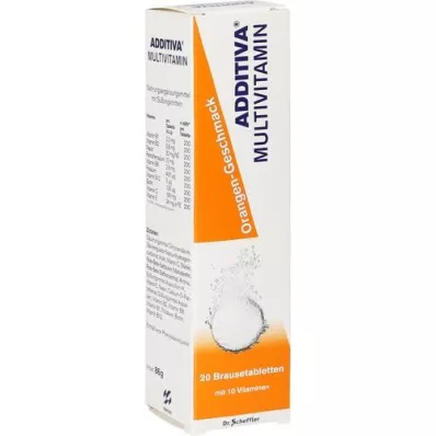 ADDITIVA Multivit.Orange R Brausetabletten, 20 St