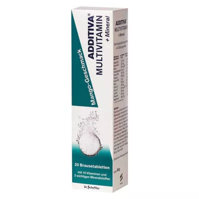 Additiva Multivitamin + Mineral Mango R Brausetabletten, 20 St