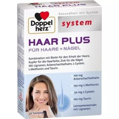 DOPPELHERZ Haar Plus system Tabletten, 30 St