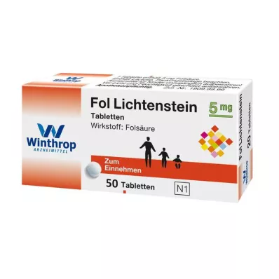 Fol Lichtenstein 5 mg Tabletten, 50 St Fol Lichtenstein 5 mg Tabletten, 50 St