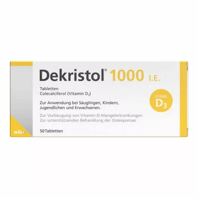 DEKRISTOL 1.000 I.E. Tabletten, 50 St