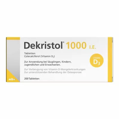 DEKRISTOL 1.000 I.E. Tabletten, 200 St