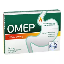 OMEP HEXAL 20 mg magensaftresistente Hartkapseln, 14 St