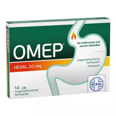 Omep Hexal 20 mg magensaftresistente Hartkapseln, 14 St Omep Hexal 20 mg magensaftresistente Hartkapseln, 14 St