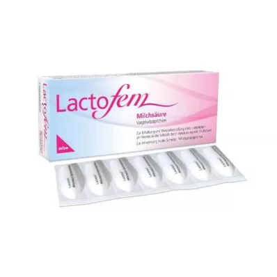 LACTOFEM Milchsäure Vaginalzäpfchen, 14 St