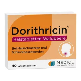DORITHRICIN Halstabletten Waldbeere, 40 St