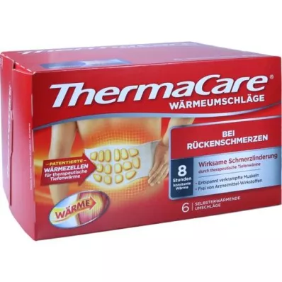 THERMACARE Rückenumschläge S-XL z.Schmerzlind., 6 St