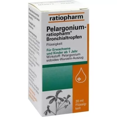 PELARGONIUM-RATIOPHARM Bronchialtropfen, 20 ml