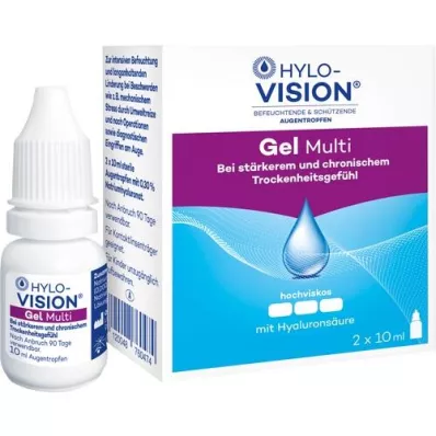 HYLO-VISION Gel multi Augentropfen, 2X10 ml
