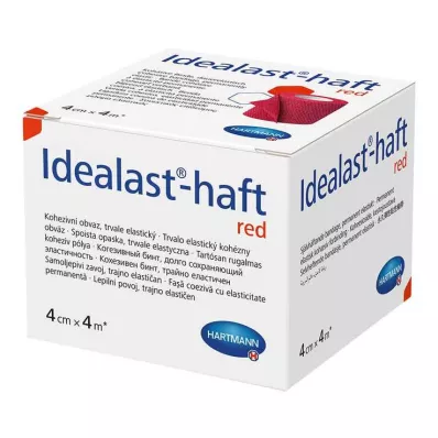 IDEALAST-haft color Binde 4 cmx4 m rot, 1 St