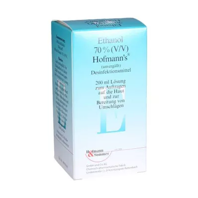 Ethanol 70% V / V Hofmann`s, 200 ml Ethanol 70% V / V Hofmann`s, 200 ml