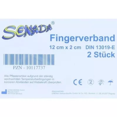 SENADA Fingerverband 2x12 cm, 2 St