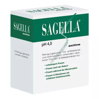 SAGELLA active Reinigungstücher, 10 St