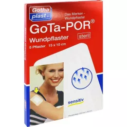 GOTA-POR Wundpflaster steril 100x150 mm, 5 St