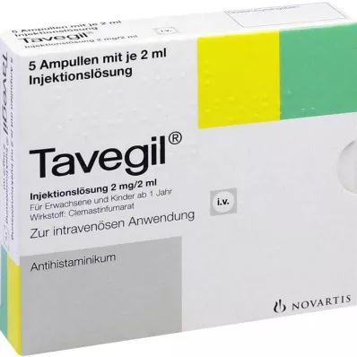 TAVEGIL Injektionslösung 2 mg/2 ml Ampullen, 5X2 ml